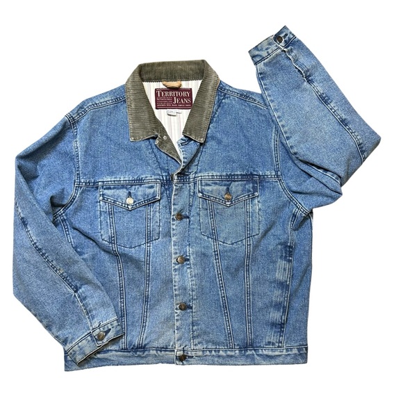 The Territory Ahead Other - Vintage Territory Ahead men’s blanket lined Jean jacket corduroy collar large